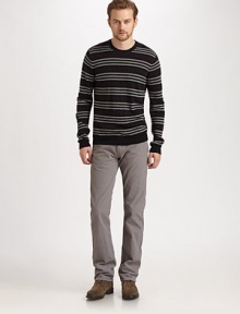 Perfect transitional weather item, shaped in incredibly soft merino wool.CrewneckWoolDry cleanImported