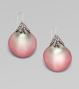 EXCLUSIVELY AT SAKS. From the Lucite Grey Gardens Collection. Soft pink petals of hand-sculpted, hand-painted Lucite, capped with shimmering Swarovski crystals.LuciteCrystalRuthenium finishing and rhodium finishingLength, about 2Sterling silver ear wireMade in USA