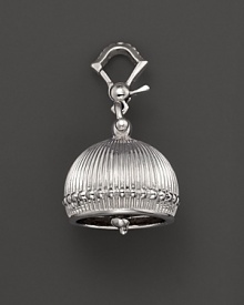 Inspired by Zen philosophy, this intricately detailed, matte finish sterling silver meditation bell from Paul Morelli jingles softly. Inspired by Zen philosophy, this intricately detailed, matte finish sterling silver meditation bell from Paul Morelli jingles softly.