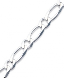 Add a sophisticated chain for timeless appeal. This men's oval chain link bracelet is crafted in sterling silver. Approximate length: 8-1/2 inches. Add a sophisticated chain for timeless appeal. This men's oval chain link bracelet is crafted in sterling silver. Approximate length: 8-1/2 inches.
