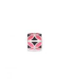 The four-petaled flower in pink and black enamel pops on this sterling silver bead. Donatella is a playful collection of charm bracelets and necklaces that can be personalized to suit your style! Available exclusively at Macy's. The four-petaled flower in pink and black enamel pops on this sterling silver bead. Donatella is a playful collection of charm bracelets and necklaces that can be personalized to suit your style! Available exclusively at Macy's.