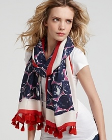 Tory Burch Tache Print Square Scarf Tory Burch Tache Print Square Scarf