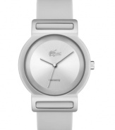 The future is now. This sleek Tokyo watch from Lacoste brings minimalist chic to the forefront.