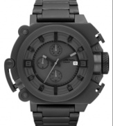 Diesel has crafted the ideal structured steel watch for the man of mystery.