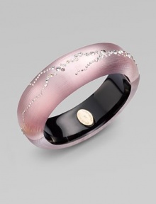 From the Star Dust Collection. Beautiful, hand-crafted lucite accented with dazzling Swarovski crystals. Hand-crafted luciteSwarovski crystalsDiameter, about 2½Hinged, magnetic closureMade in USA From the Star Dust Collection. Beautiful, hand-crafted lucite accented with dazzling Swarovski crystals. Hand-crafted luciteSwarovski crystalsDiameter, about 2½Hinged, magnetic closureMade in USA