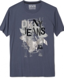 Mix up your look with this crisp t-shirt from DKNY. Pair it with a comfortable pair of jeans for a casual weekend look. Mix up your look with this crisp t-shirt from DKNY. Pair it with a comfortable pair of jeans for a casual weekend look.