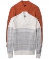 This stylish Sean John sweater begs to be paired with hot cocoa and a seat by the fireplace.