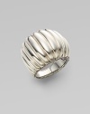 From the Bedeg Collection. A simple yet striking sterling silver band with a bold fluted texture.Sterling silver Width, about 1 Made in Bali