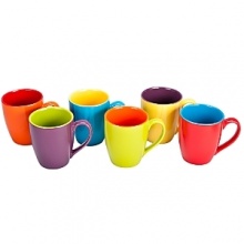 Beautiful colored mugs, a set of six. Stylish and convenient, they are perfect for everyday use. Beautiful colored mugs, a set of six. Stylish and convenient, they are perfect for everyday use.
