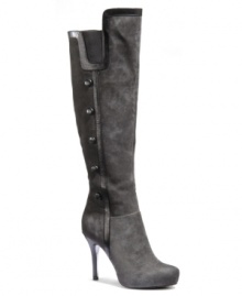Fashion truly meets function in Isola's tall Caley boots. A high heel, square-toe silhouette and studded embellishment on the side make them suitably stylish, while gore inserts accommodate various leg sizes and create a comfortable fit. Fashion truly meets function in Isola's tall Caley boots. A high heel, square-toe silhouette and studded embellishment on the side make them suitably stylish, while gore inserts accommodate various leg sizes and create a comfortable fit.
