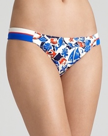 Nautical style is forever in fashion. Get on board with this sailor printed bikini bottom from Nanette Lepore. Nautical style is forever in fashion. Get on board with this sailor printed bikini bottom from Nanette Lepore.