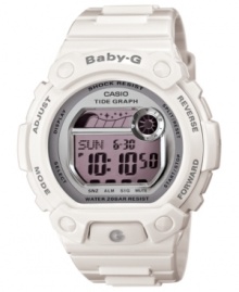 Hit the waves at the perfect time with help from Baby-G's Tide Graph watch.