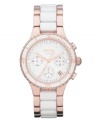 A classic watch design with added warmth and sleek style, by DKNY.