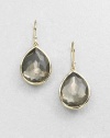 From the Rock Candy® Collection. Faceted pyrite doublet in a teardrop shape set in radiant 18k gold. 18k goldPyrite doubletDrop, about .7Hook backImported 