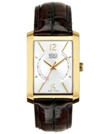 Traditional with a modern edge, this handsome Synthesis collection watch from esQ Movado completes your signature look.