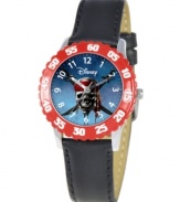 Make sure your kids arrrrrrrive on time with some help from this fun Time Teacher watch from Disney. Featuring a Pirates of the Caribbean graphic at the face, the hour and minute hands are clearly labeled for easy reading.