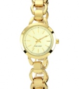 A graceful timepiece in soothing golden tones from Nine West.