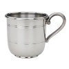 With a simple sophistication and a non-tarnish surface, this bright pewter cup makes a wonderful gift for boys and girls alike, and will be treasured by families for years to come.