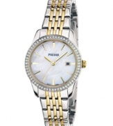 Captivating accents lend a gorgeous look to this classic timepiece from Pulsar.