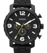 Fossil's Nate collection highlights durable watches designed for the adventurous man.