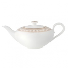 The Samarkand bone china collection by Villeroy & Boch combines stylish, exotic elements with timeless elegance. Precious golden bands and chains decorate this pure white bone china pattern. Warm ivory tones add a harmonious touch. Mix and match with the coordinating Mosaic-designed pieces for a look that is truly your own. The Samarkand bone china collection by Villeroy & Boch combines stylish, exotic elements with timeless elegance. Precious golden bands and chains decorate this pure white bone china pattern. Warm ivory tones add a harmonious touch. Mix and match with the coordinating Mosaic-designed pieces for a look that is truly your own.