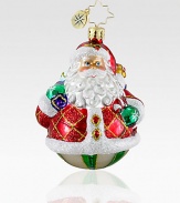 Artisan-crafted Christmas collectible in hand-blown glass, individually hand-painted and glitter-dusted with one-of-a-kind charm you'll cherish forever. Hand-blownHand-painted3 highMade in Poland