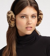 EXCLUSIVELY AT SAKS. This animal print design is simply chic and cozy with a soft band. PolyesterImported
