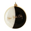 In every store, deli and check out counter, the Black & White Cookie is a familiar sight to New Yorkers. Michael Storring's Black & White Cookie adds a fun and graphic accent to your Christmas Tree!