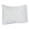 Understated, simple embroidery adds elegance to this decorative pillow from Vera Wang.