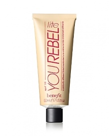 You rebel, our bestselling defiantly different tinted moisturizer with SPF15, now comes in a brand new lite shade specifically formulated for fair-skinned rebels. You rebel lite casts just a hint of tint. And just like her big, defiant sis, you rebel lite is loaded up with soothing aloe, antioxidant Vitamin E & Vitamin A for soft, supple skin. So glow wild! Product details:Contains SPF 15If your complexion is medium to deep, try you rebel original in the red tube. You rebel, our bestselling defiantly different tinted moisturizer with SPF15, now comes in a brand new lite shade specifically formulated for fair-skinned rebels. You rebel lite casts just a hint of tint. And just like her big, defiant sis, you rebel lite is loaded up with soothing aloe, antioxidant Vitamin E & Vitamin A for soft, supple skin. So glow wild! Product details:Contains SPF 15If your complexion is medium to deep, try you rebel original in the red tube.