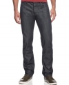 Rock some serious denim style with these dark wash jeans from Armani Jeans.