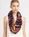 A brilliantly striped, 70's-inspired infinity scarf for style that never ends.Viscose22 X 39 loopHand washImported