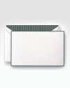 Update important business correspondences with these elegant, printable-finish cards that easily feed into most quality printers. Hand-bordering and matching envelopes add a distinguished touch. Includes 10 notecards with lined envelopes Blank inside High-quality cotton fiber paper Each, 6¾W X 4½H Made in USA 
