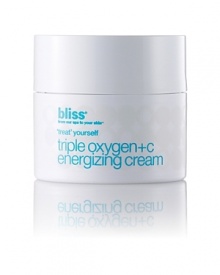 This lightweight gel-cream is formulated with a trio of oxygenating ingredients and an advanced form of vitamin C to revive fatigued, sallow skin, while leaving it decidedly dewy (as if you just stepped out of the shower!). The 'super' C, a readily absorbed, non-irritating version of Vitamin C, combined with oxygen helps the skin rebound from external and internal stresses. Like an at-home version of our spa's triple oxygen treatment facial, this moisturizer will help support cell respiration, reinforce collagen synthesis, improve skin hydration, and breathe new life into a lackluster complexion. This lightweight gel-cream is formulated with a trio of oxygenating ingredients and an advanced form of vitamin C to revive fatigued, sallow skin, while leaving it decidedly dewy (as if you just stepped out of the shower!). The 'super' C, a readily absorbed, non-irritating version of Vitamin C, combined with oxygen helps the skin rebound from external and internal stresses. Like an at-home version of our spa's triple oxygen treatment facial, this moisturizer will help support cell respiration, reinforce collagen synthesis, improve skin hydration, and breathe new life into a lackluster complexion.