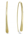 Sweeping style. Elongated drops create a chic, linear look in gold tone mixed metal; by Alfani. Approximate drop: 2 inches.