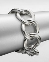 EXCLUSIVELY AT SAKS. From the Gourmette Collection. An artisan, handcrafted, sterling silver link chain is a celebration of the founding years of this brand. Sterling silverLength, about 7.8Concealed closureMade in Italy 