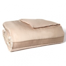 Silk stripes add textural luxury to this luminous Donna Karan duvet cover--a simple way to infuse your boudoir with elegance. Silk stripes add textural luxury to this luminous Donna Karan duvet cover--a simple way to infuse your boudoir with elegance.