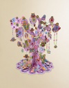 Create enchanted charms and accessories and then decorate a dazzling tree with jewelry you made with owls, butterflies and flowers. Set includes 11 tall display tree with 3D butterflies, 60 pre-cut Shrinky Dinks shapes, 100 sticky gems, 8 colored pencils, beads, 10 earring hooks, 30 jump rings, 30 glue dots, beading needle and instructions.11 tallRecommended for ages 6 and upImported