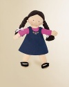 Soft and sweet, this jersey knit doll with yarn hair comes with a removable denim outfit and Mary Janes for lots of dressing fun. 18 high Polyester Imported Recommended for ages 3 and up