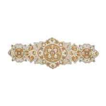 This spectacular Burmese wood runner will add sparkle and elegance to your table. Rich details including glass beading and embroidery elevate the décor of any dinner party or special event. This spectacular Burmese wood runner will add sparkle and elegance to your table. Rich details including glass beading and embroidery elevate the décor of any dinner party or special event.