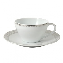 Hailing from the legendary region of Limoges, France, Bernardaud has been crafting fine porcelain creations of exquisite beauty for over 100 years. This elegant, contemporary design, punctuated by platinum, hand-rendered bubbles, is the perfect excuse for a celebration. (Saucer only) Hailing from the legendary region of Limoges, France, Bernardaud has been crafting fine porcelain creations of exquisite beauty for over 100 years. This elegant, contemporary design, punctuated by platinum, hand-rendered bubbles, is the perfect excuse for a celebration. (Saucer only)