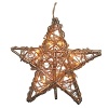 Top your holiday tree with this rustic, rattan-wrapped gold star.