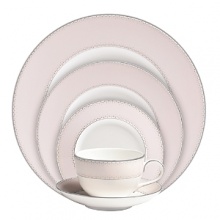World-renowned fashion designer Monique Lhuillier collaborated with Waterford to create this fine dinnerware assortment in beautiful blush tones adapted from her brilliant couture bridal gowns and red carpet creations. World-renowned fashion designer Monique Lhuillier collaborated with Waterford to create this fine dinnerware assortment in beautiful blush tones adapted from her brilliant couture bridal gowns and red carpet creations.