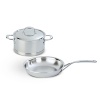 Demeyere Atlantis 3-piece Cookware Set. Demeyere's Atlantis cookware is designed with demanding professionals in mind. With a 7-ply base for exceptional conductivity and stainless steel construction for incomparable durability.