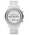 Add a touch of glam to your look with this glittering watch by Michael Kors.