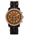 Rose-gold and tortoise make chic your middle name with this watch by Michael Kors.