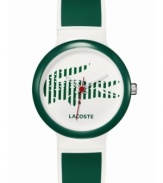 Show your stripes with this stylish unisex Goa watch from Lacoste.