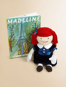 Ludwig Bemelmans' classic story of this spirited French mademoiselle and her Parisian friends is as appealing today as when it was first published in 1940. The illustrations still delight, the story still captivates and the heroine still enchants. This volume belongs on every young reader's book shelf.Hardcover52 pagesRecommended for ages 3-8Made in USA Please note: Madeline doll sold separately. Ludwig Bemelmans' classic story of this spirited French mademoiselle and her Parisian friends is as appealing today as when it was first published in 1940. The illustrations still delight, the story still captivates and the heroine still enchants. This volume belongs on every young reader's book shelf.Hardcover52 pagesRecommended for ages 3-8Made in USA Please note: Madeline doll sold separately.