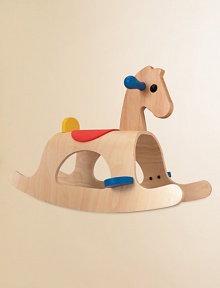 A classic, saddled rocking horse built on parallel rockers.Adjustable handle3.2W X 28.4H X 18.1DAbout 9 lbsRubberwoodWipe with damp clothRecommended for ages 2 and upAssembly requiredImported A classic, saddled rocking horse built on parallel rockers.Adjustable handle3.2W X 28.4H X 18.1DAbout 9 lbsRubberwoodWipe with damp clothRecommended for ages 2 and upAssembly requiredImported