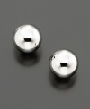 A classic look that works for weekends and days in the office too! 14k white gold studs measure 8 mm.